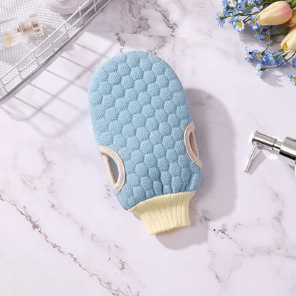 Double-Sided Bath Glove Honeycomb Towel Skin Exfoliating Scrubber Brush Back Body Sponge Rubbing Bath Gloves